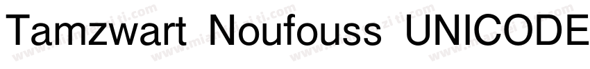 Tamzwart Noufouss UNICODE Regular字体转换